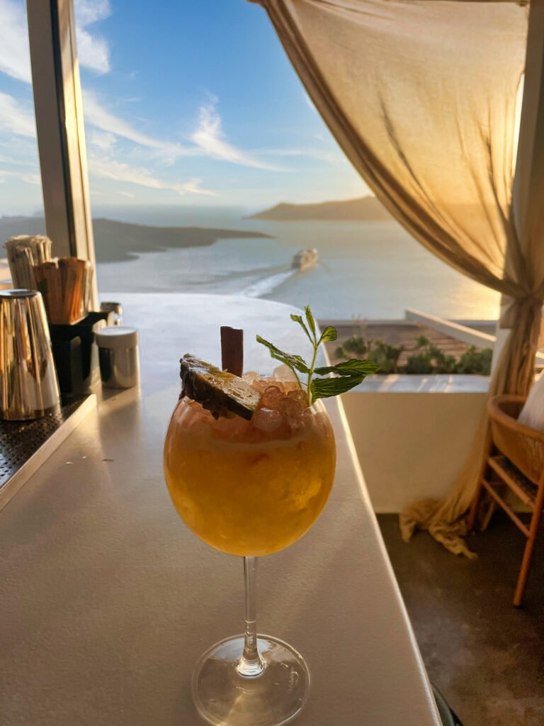 Your Drink with view in Fira